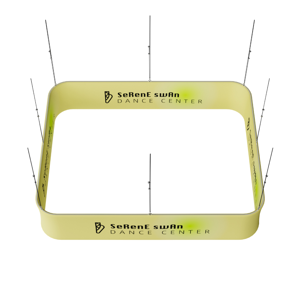 Skytube Round Corner Rectangle Hanging Banner
