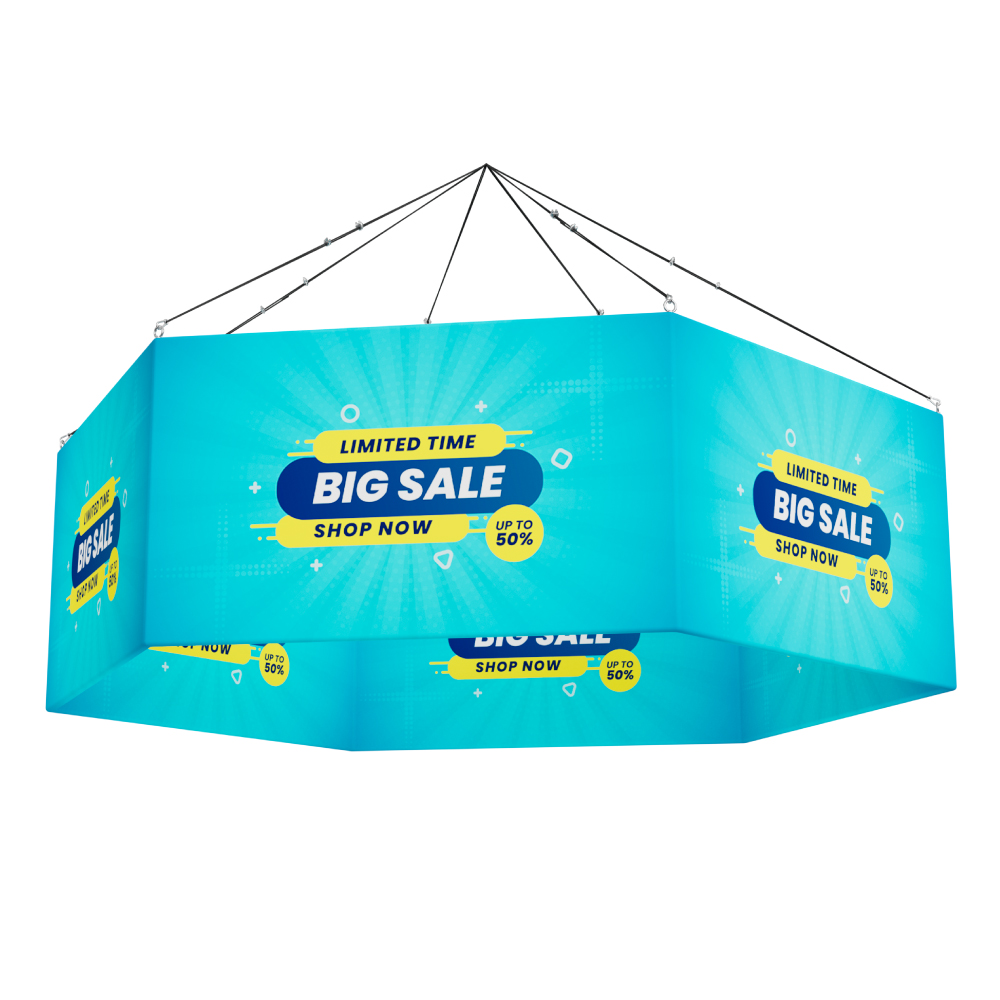 Skytube Hexagon Hanging Banner