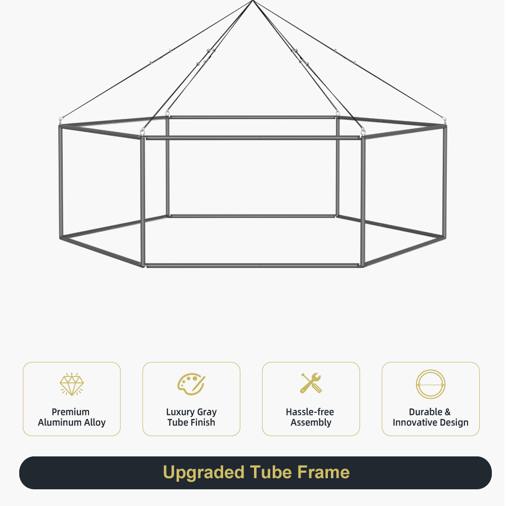 Skytube Hexagon Hanging Banner