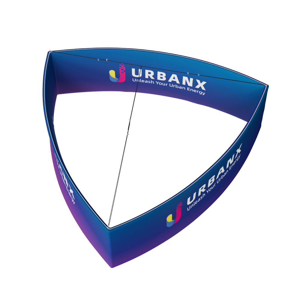 Skytube Curved Triangle Hanging Banner
