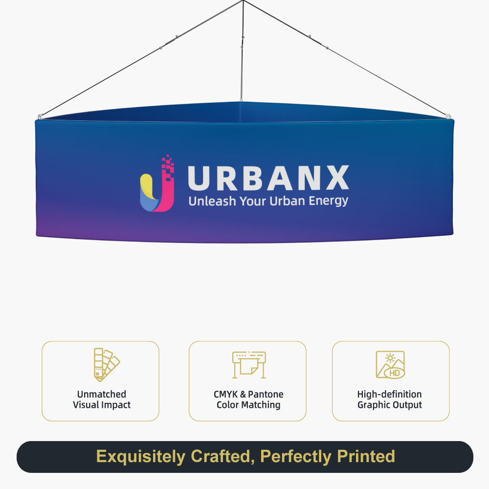 Skytube Curved Triangle Hanging Banner