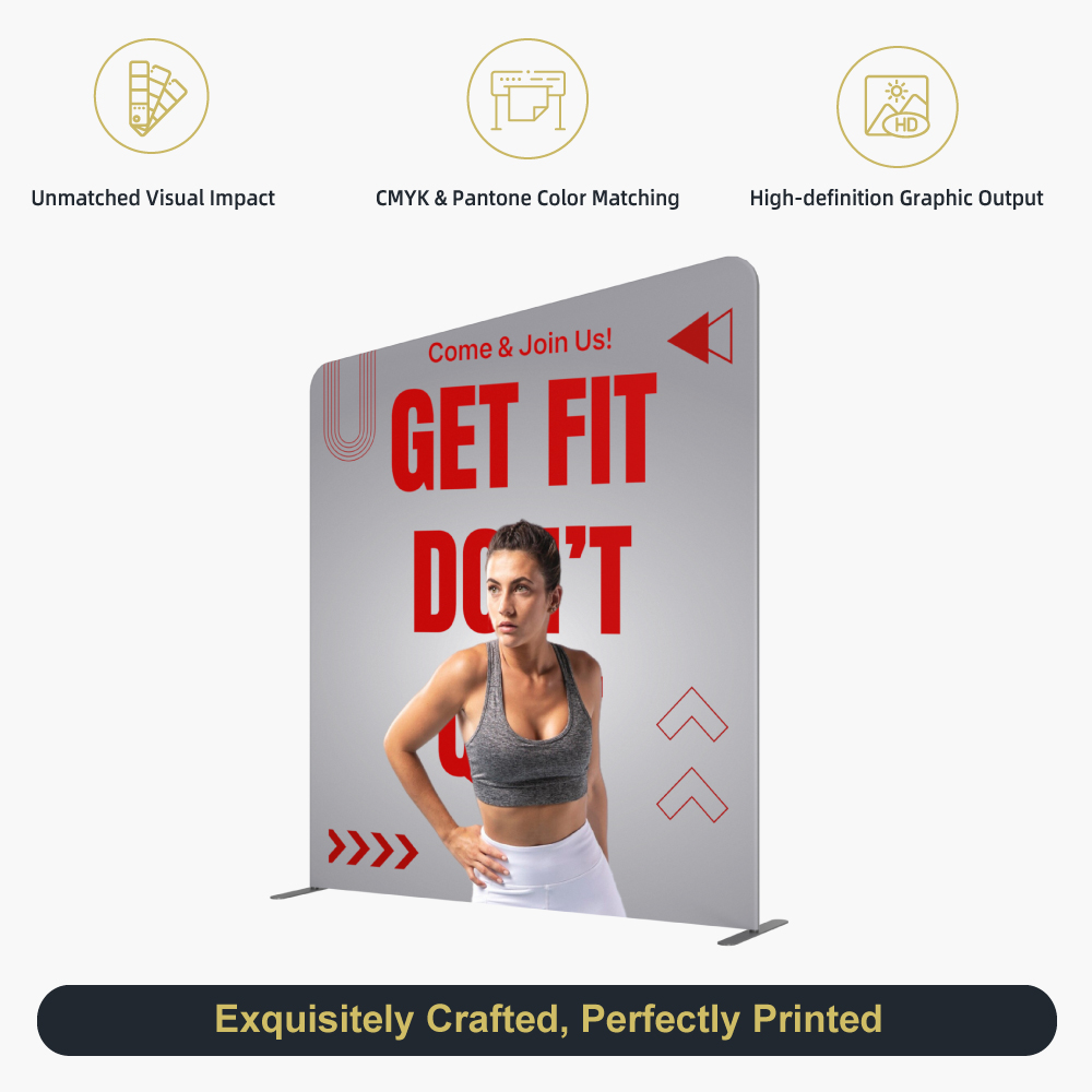 Inclined-Top Fabric Banner Stand