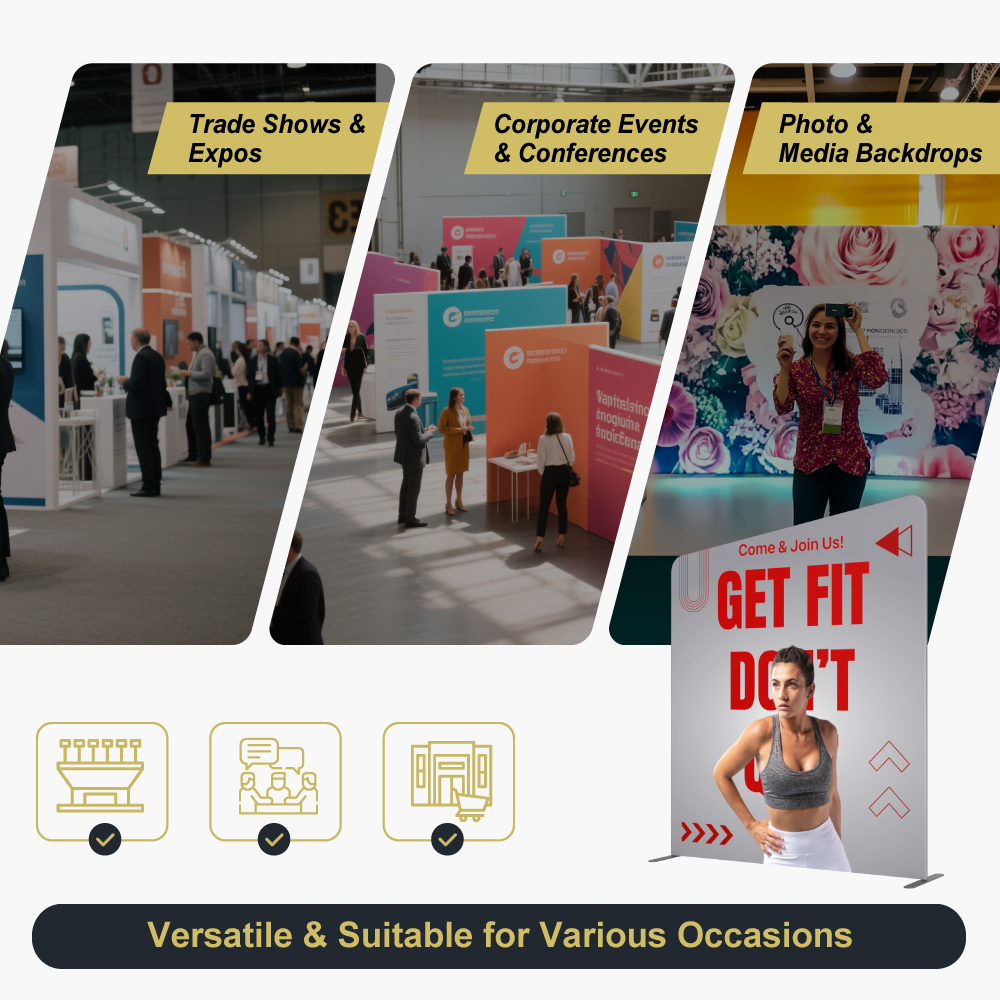 Inclined-Top Fabric Banner Stand
