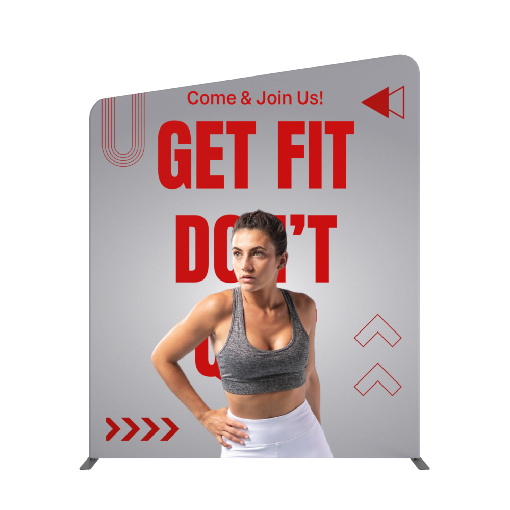 Inclined-Top Fabric Banner Stand