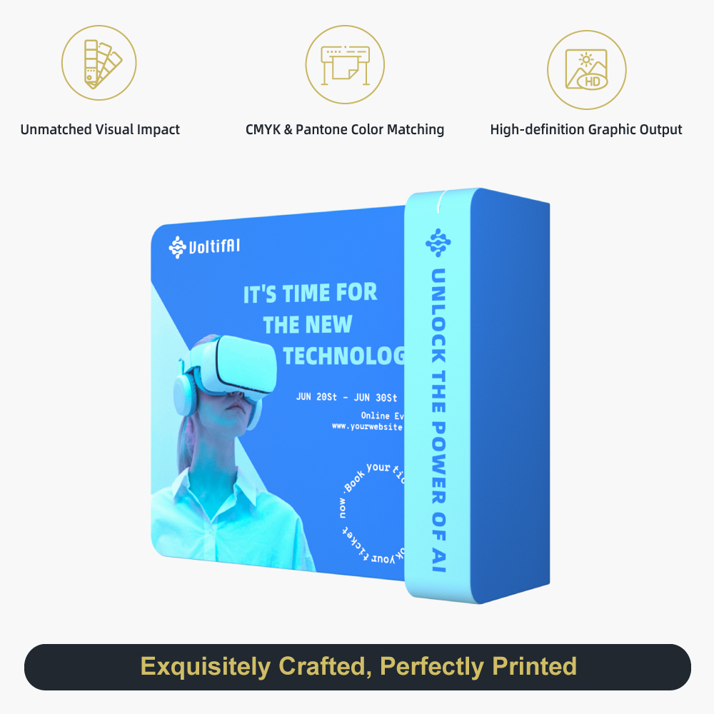 3D L-Shaped Fabric Backdrop