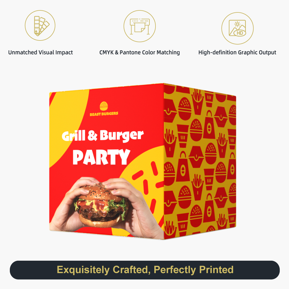 3D Fabric Cube Display