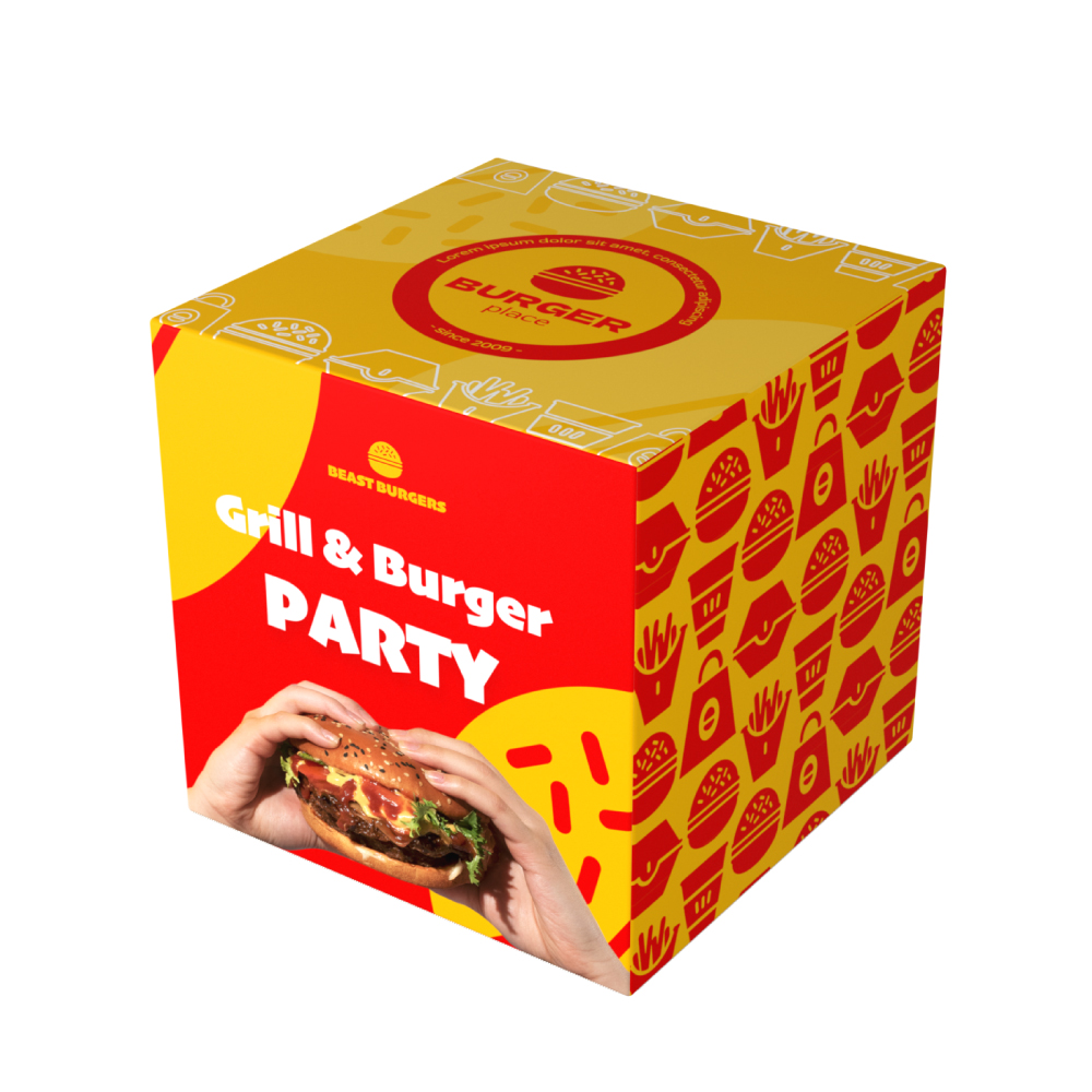 3D Fabric Cube Display