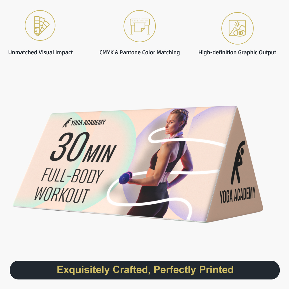 Triangle Outdoor Banner Stand