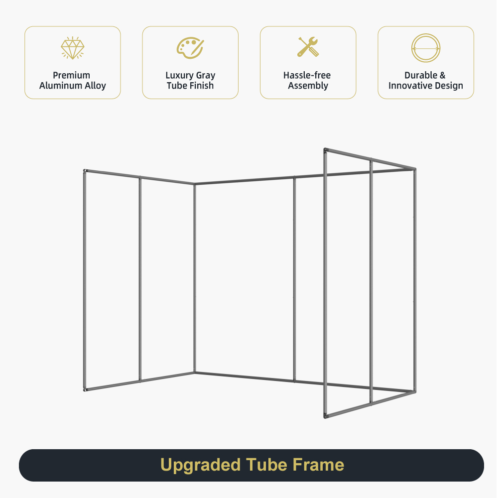 U-Shaped Fabric Backdrop