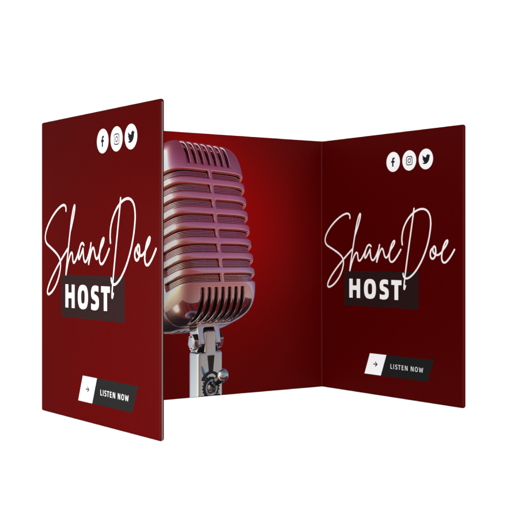 U-Shaped Fabric Backdrop