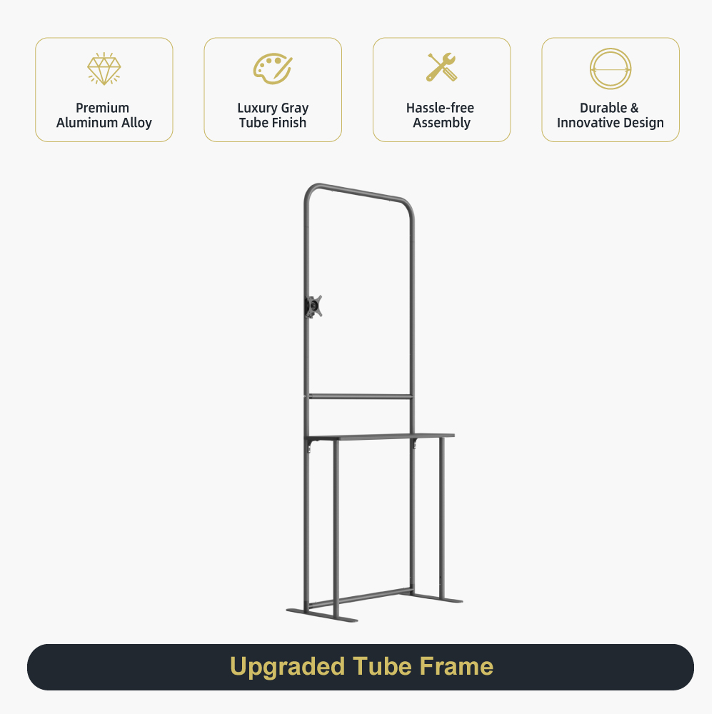 Tension Fabric Stand with Shelf&amp;TV Mount