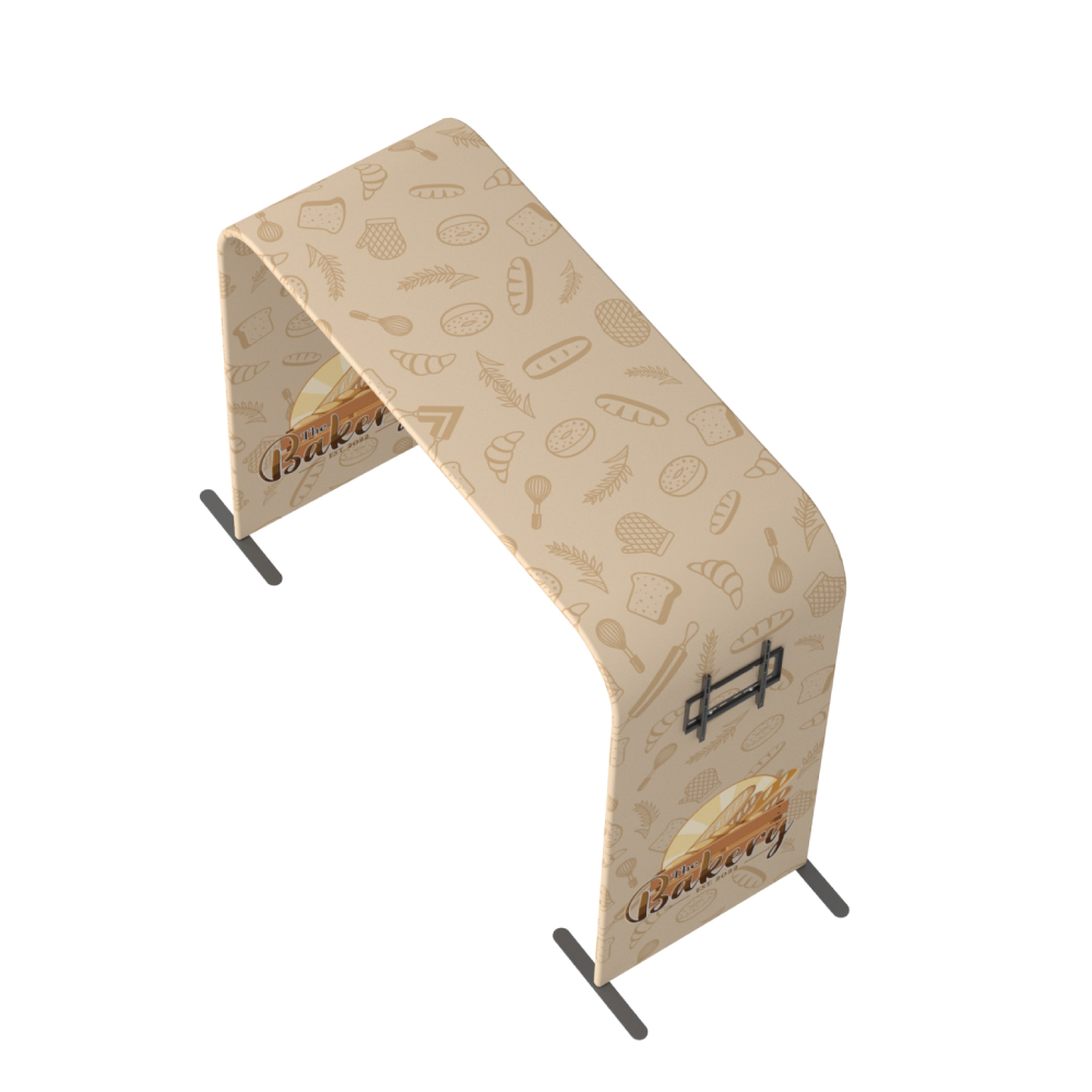 Square Arch Display with TV Rack