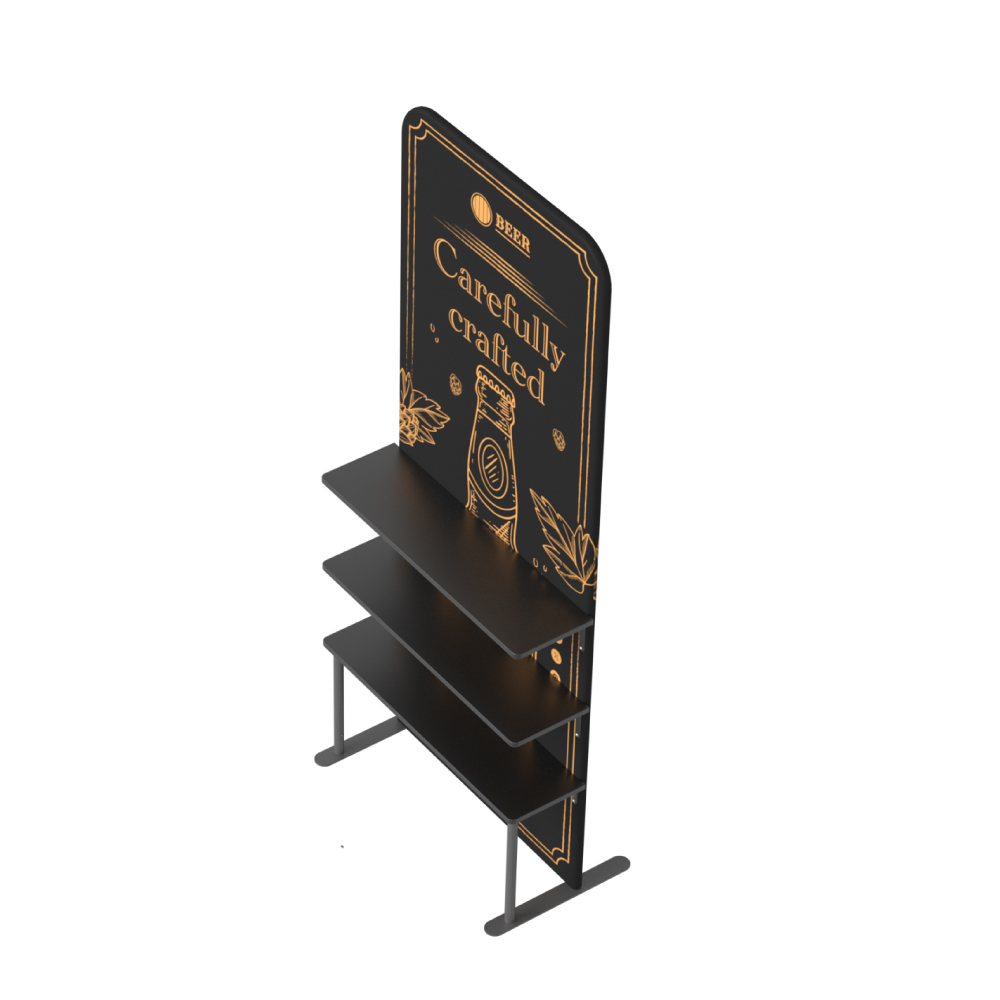 Tension Fabric Stand with Shelves