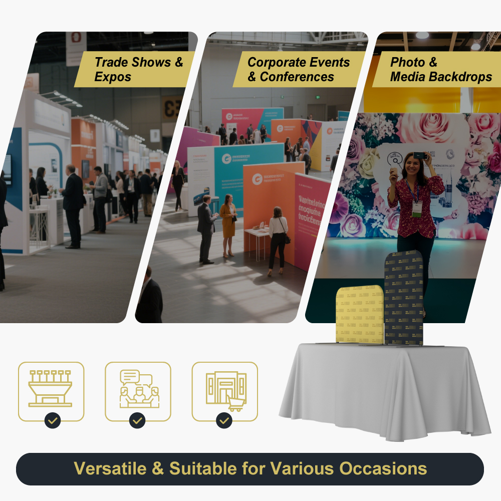 Tabletop Straight Banner Stand