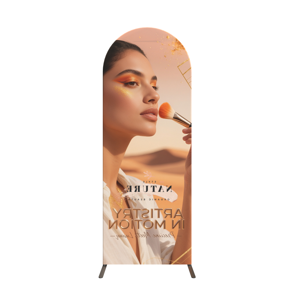Magnetic Arch-Top Fabric Banner Stand
