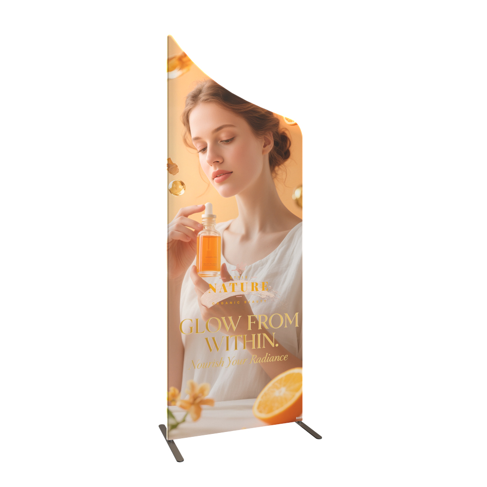 Magnetic Concave Slope-Top Fabric Banner Stand