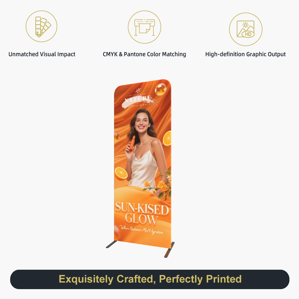 Magnetic Straight Fabric Banner Stand