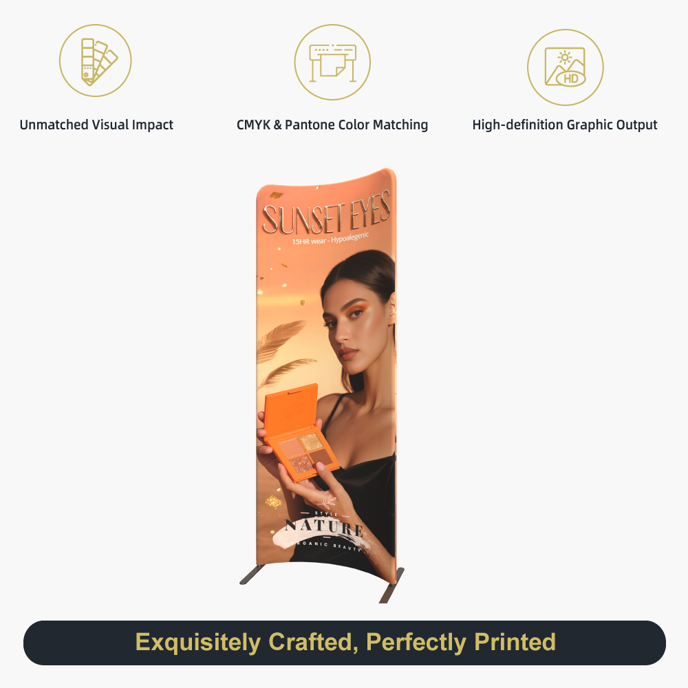 Magnetic Curved Fabric Banner Stand