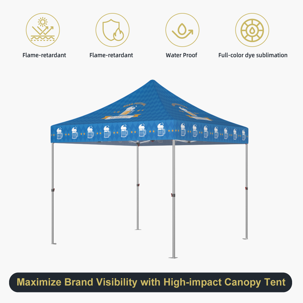 10x10 Custom Printed Canopy Tent