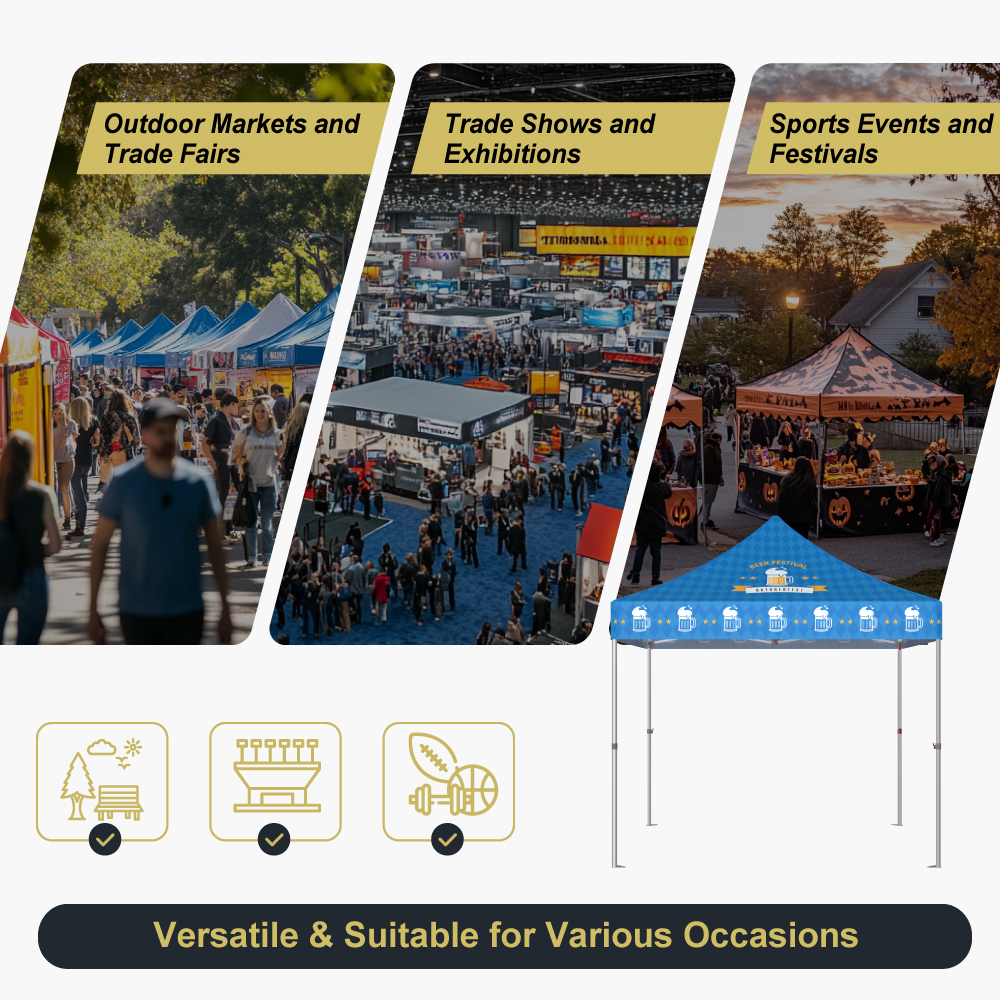 10x10 Custom Printed Canopy Tent
