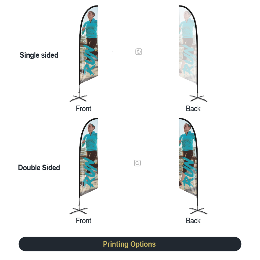 Angled Feather Flag