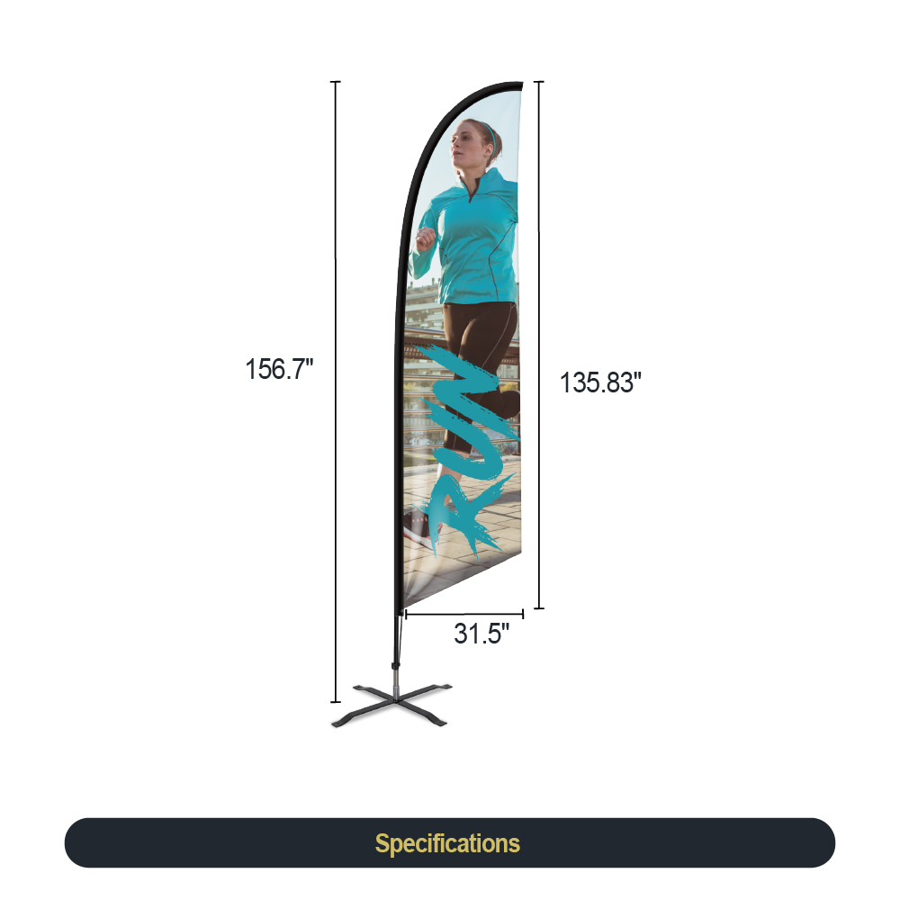Angled Feather Flag