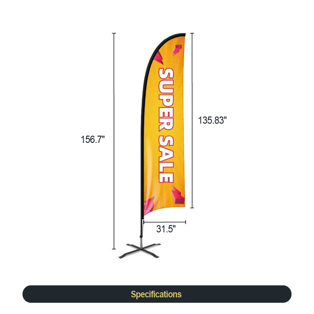 Concave Feather Flag