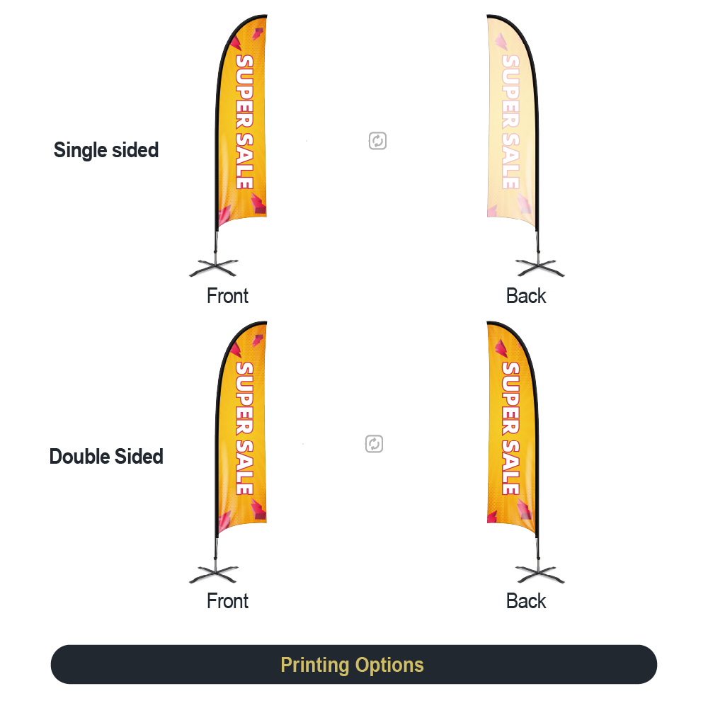 Concave Feather Flag