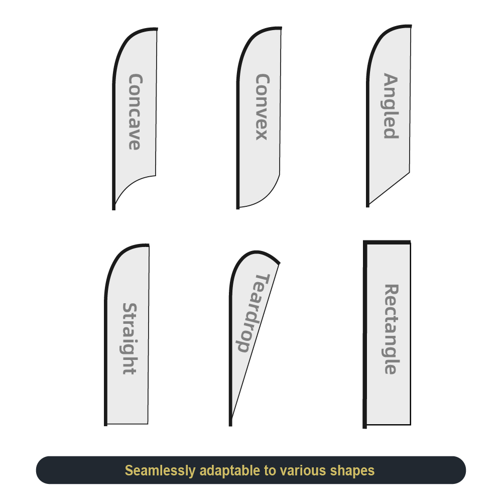 Concave Feather Flag