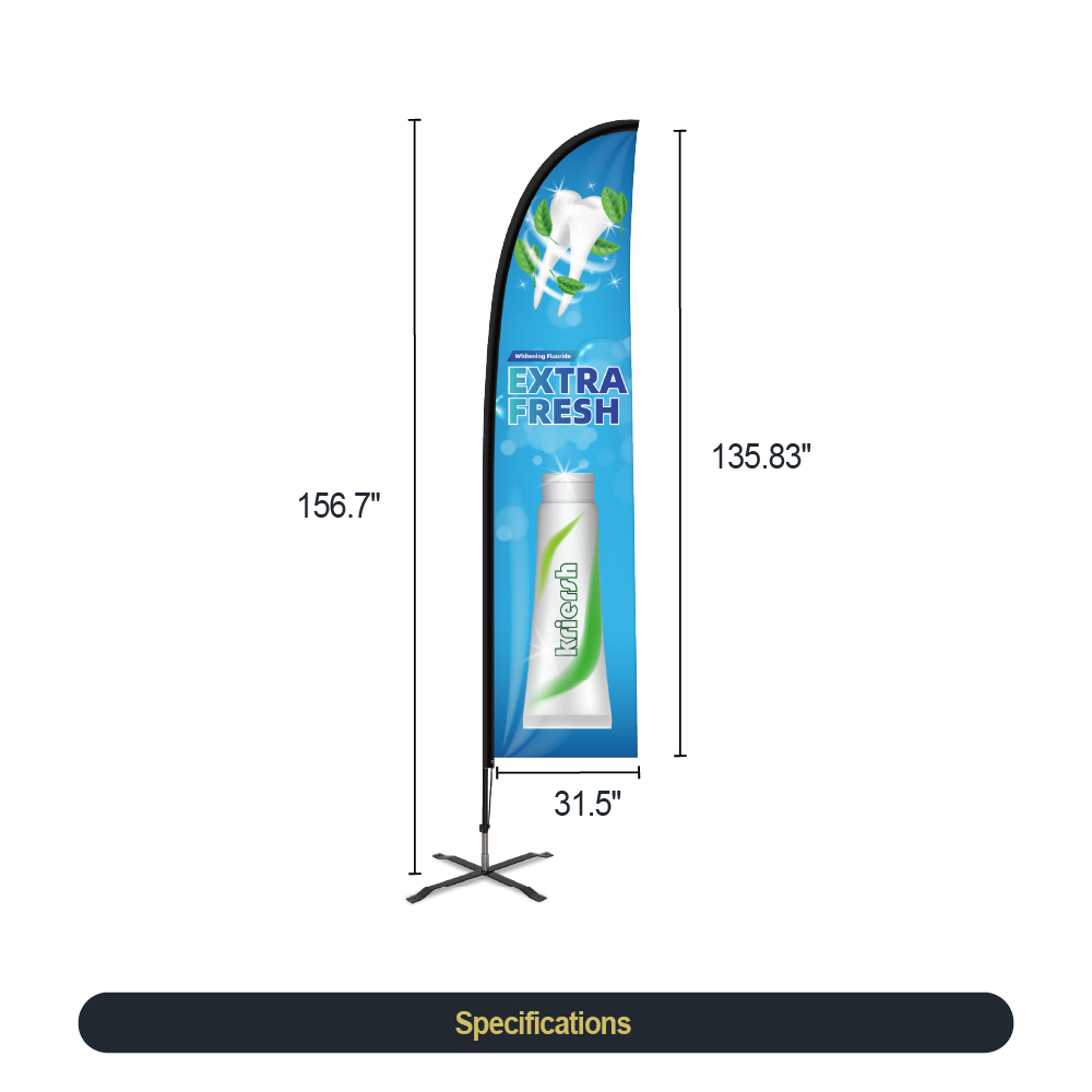 Straight Feather Flag