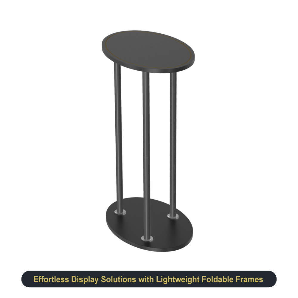 Oval Fabric Display Counter